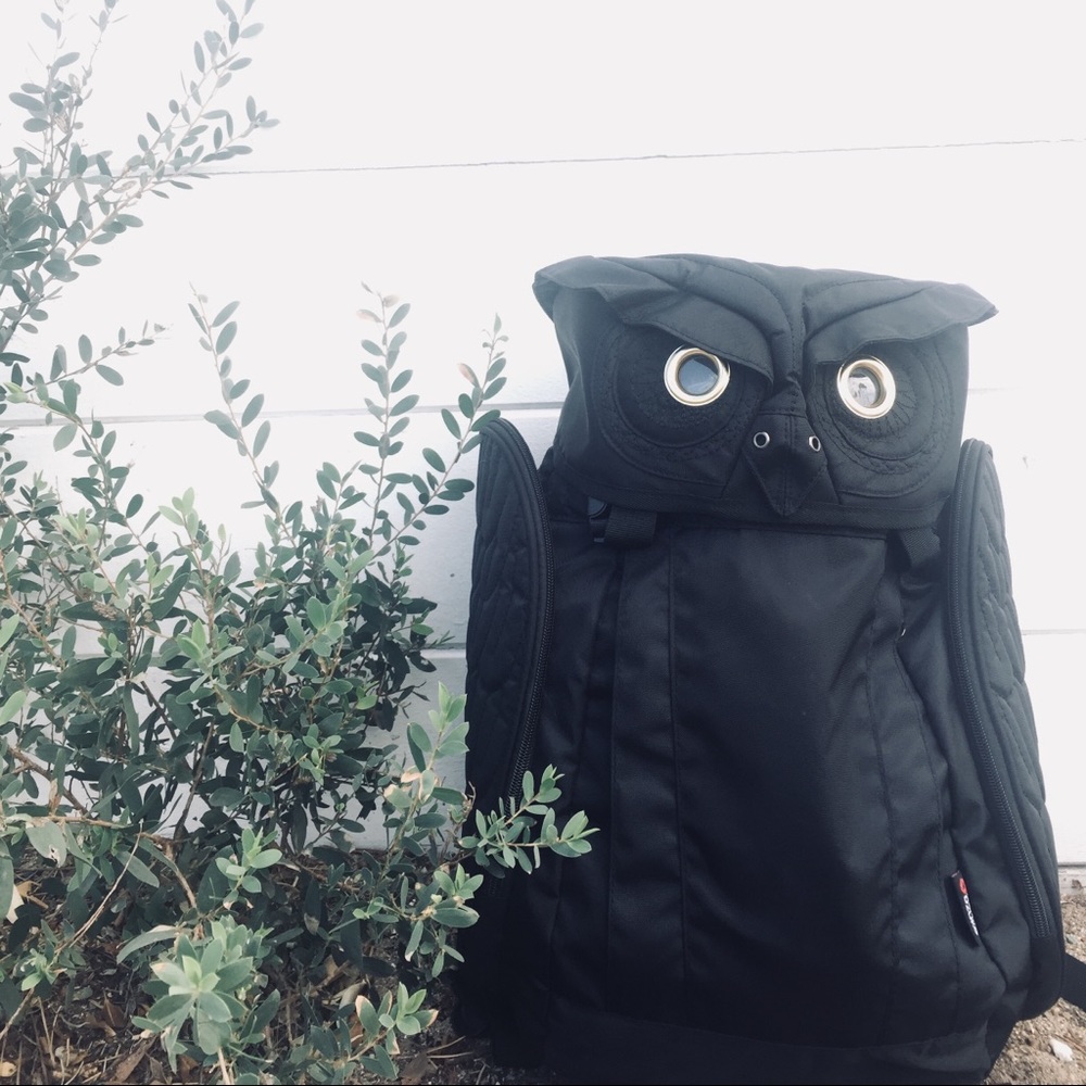 Black Ozuko owl backpack.